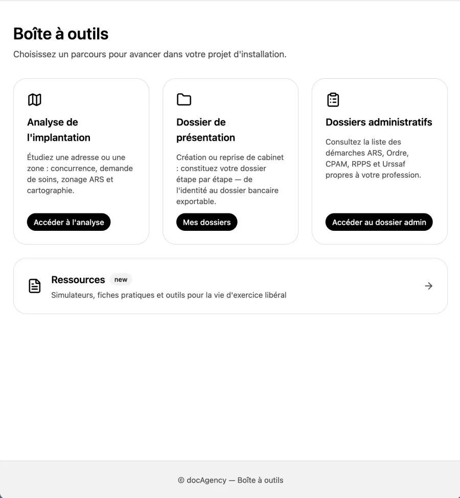Boîte à outils docAgency - Été 2026